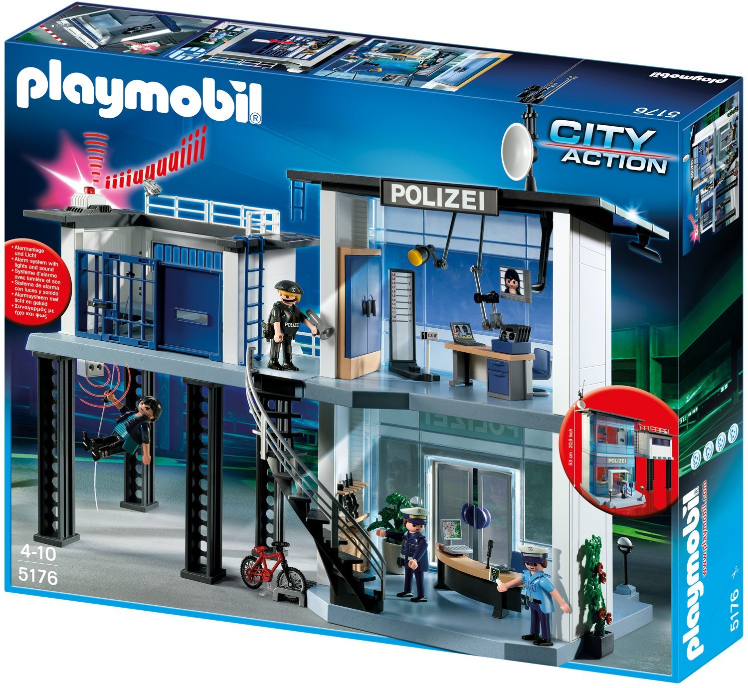 PLAYMOBIL® Polizei-Kommandostation mit Alarmanlage (5176)